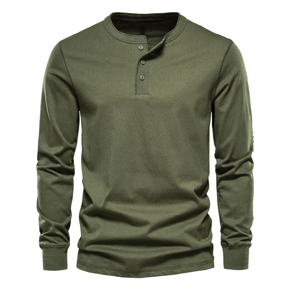 Men's Three-Button Neck Shirt