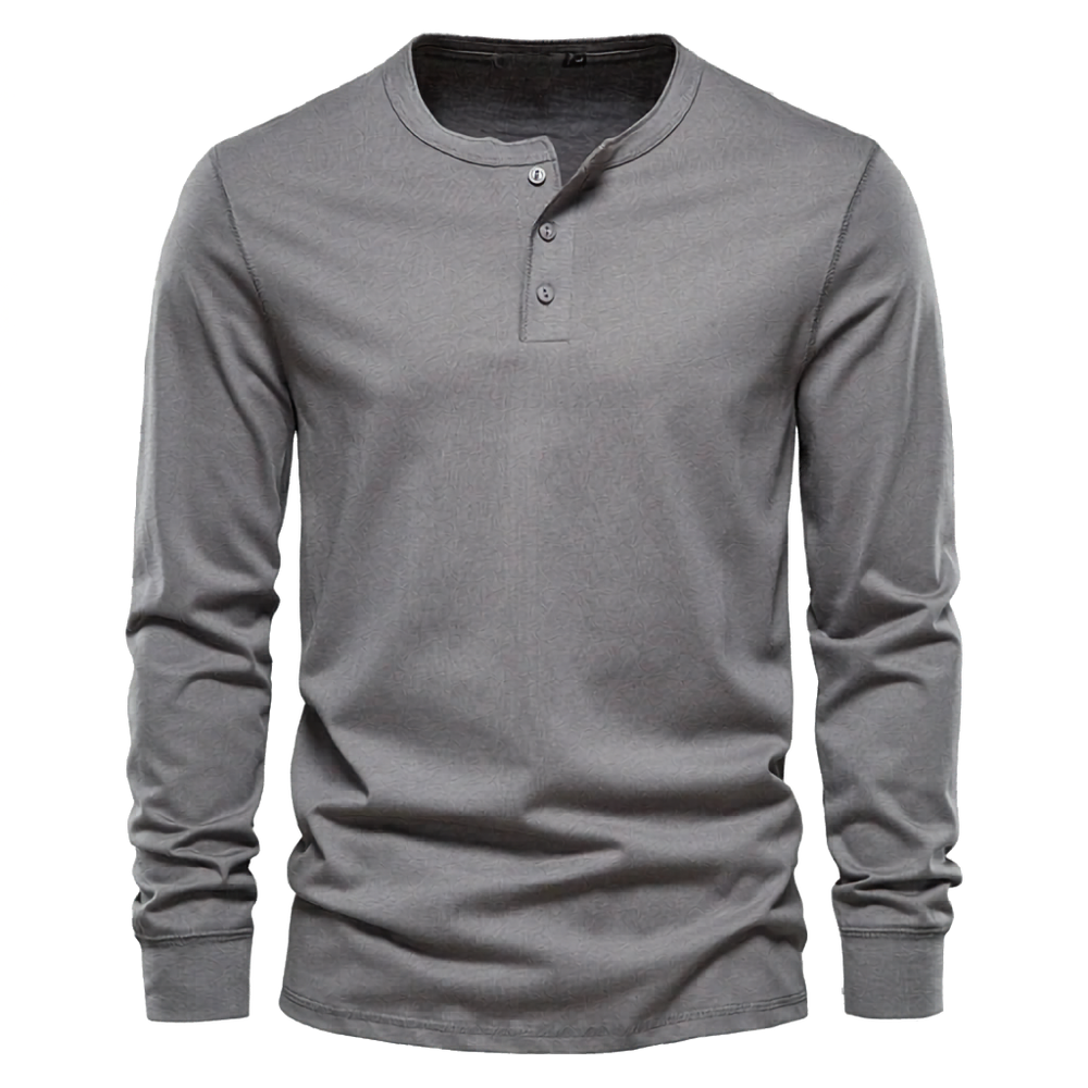 Men's Three-Button Neck Shirt