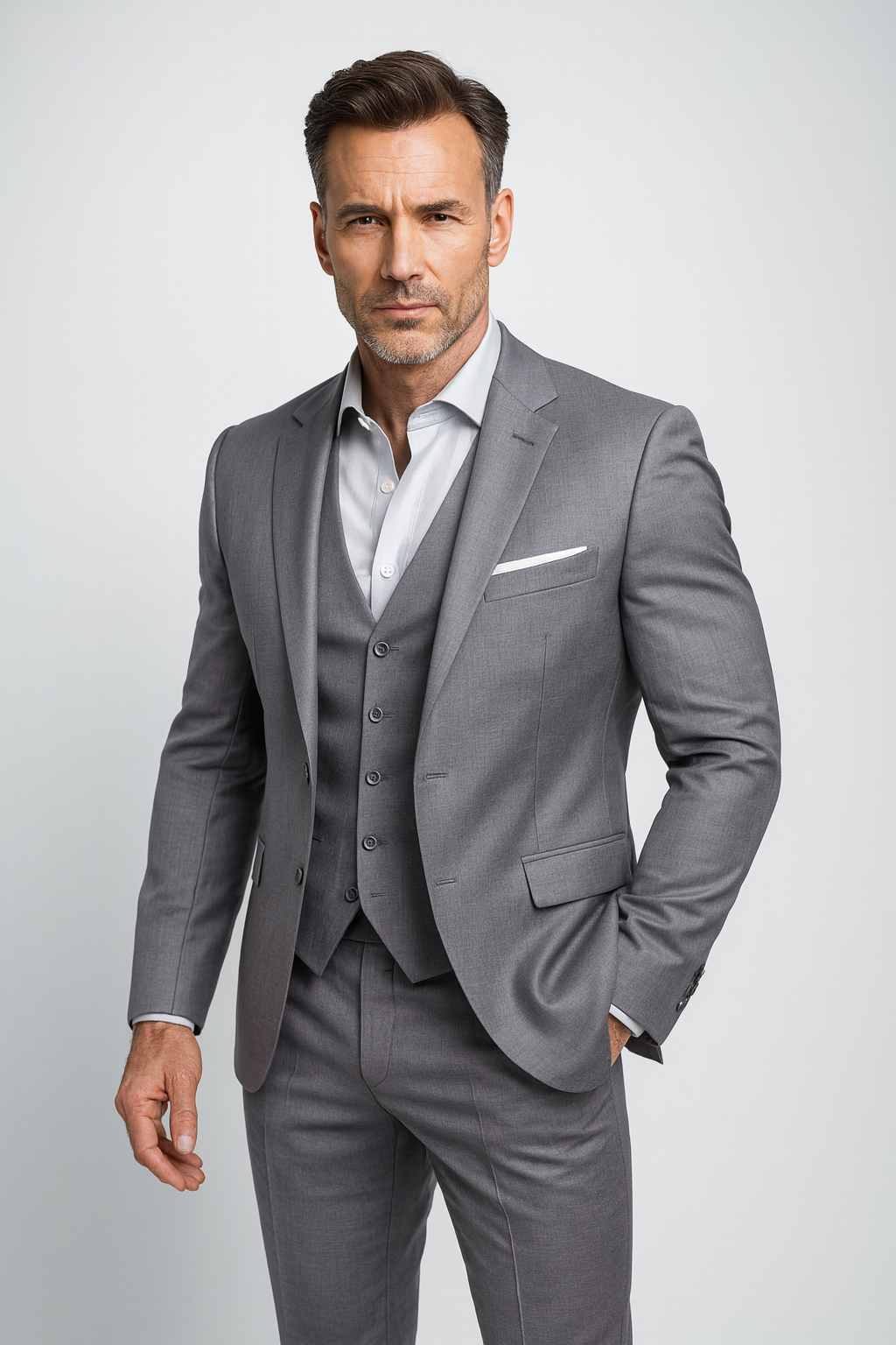 Men's Three-Piece Suit Set