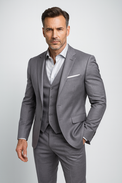 Men's Three-Piece Suit Set