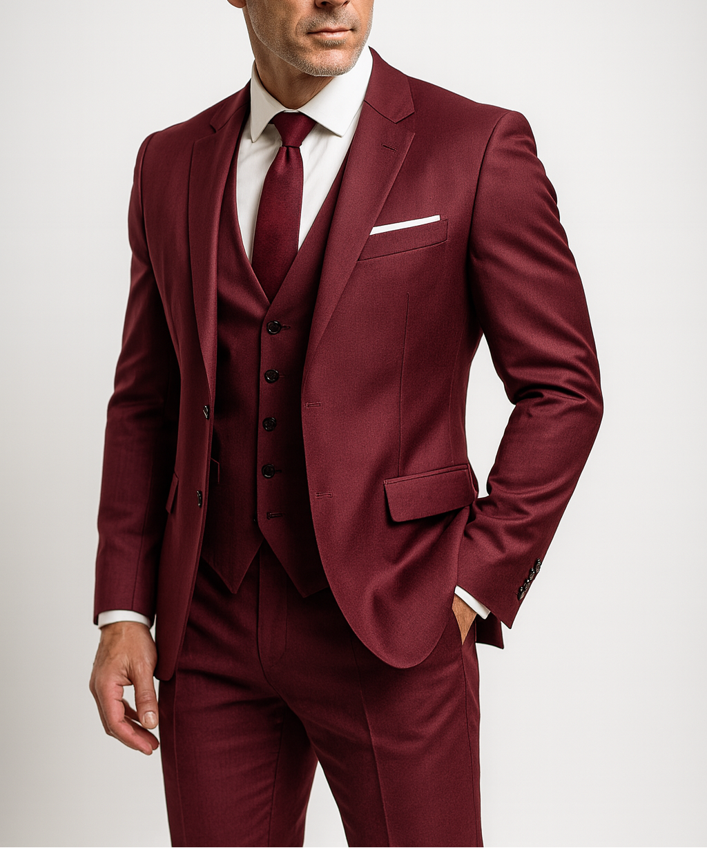 Men's Three-Piece Suit Set