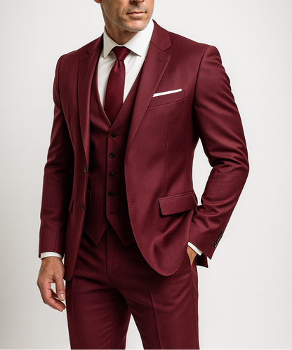Men's Three-Piece Suit Set