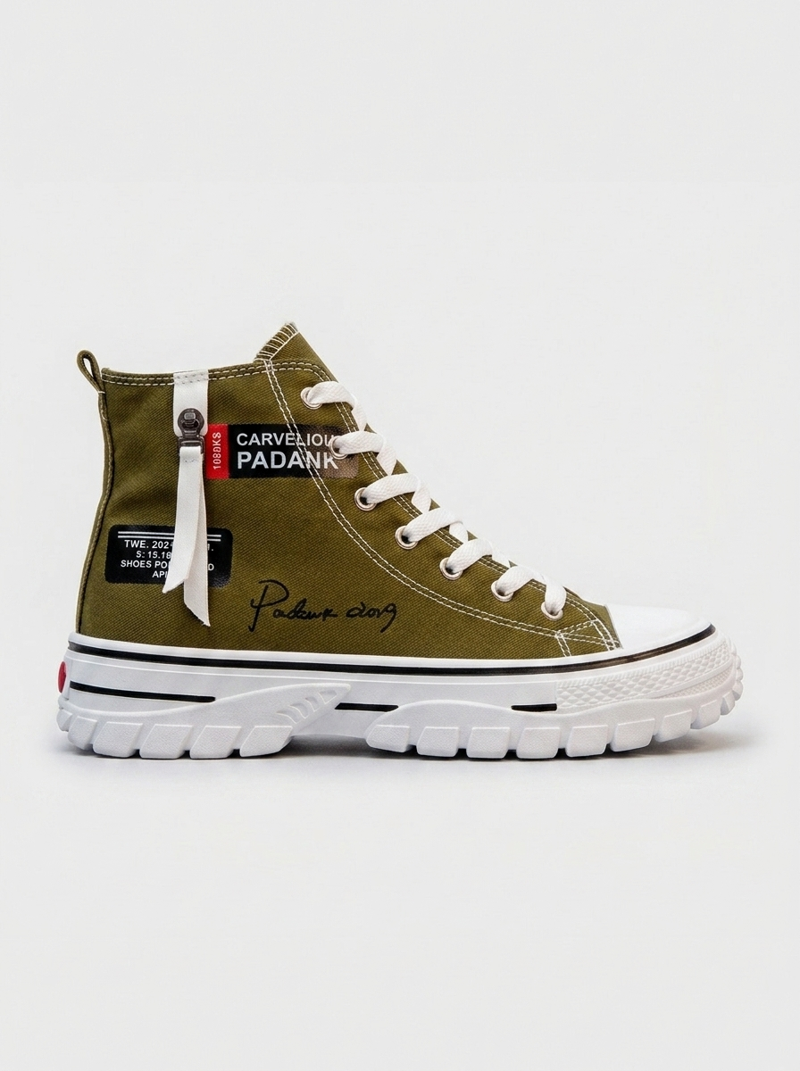 Men's Tread Sole High Top Shoes