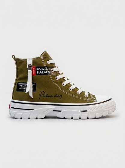 Men's Tread Sole High Top Shoes