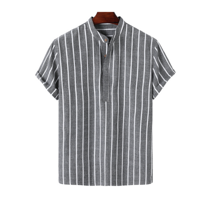 Men's Vertical Detail Henley Shirt