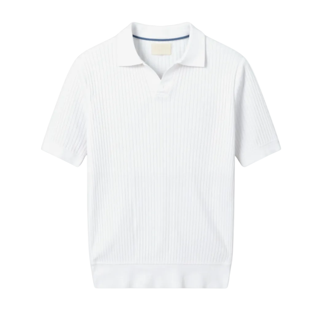 Men's Vertical Detail Polo Shirt