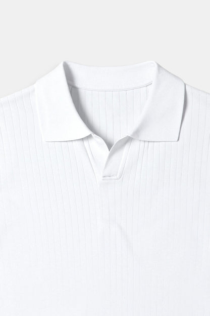 Men's Vertical Detail Polo Shirt