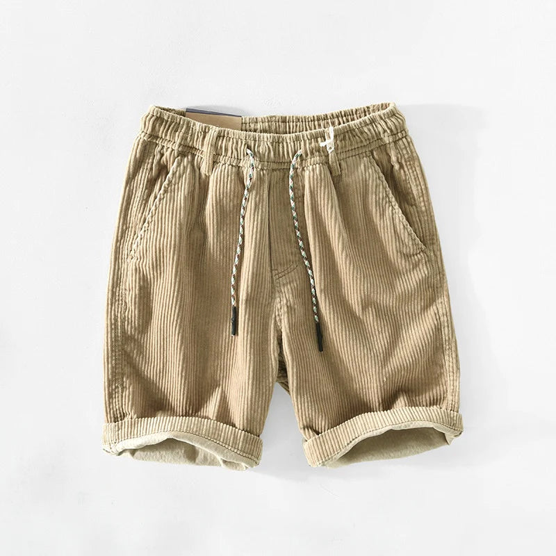 Men's Vertical Pattern Drawstring Shorts