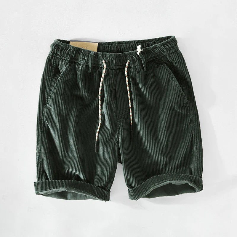 Men's Vertical Pattern Drawstring Shorts