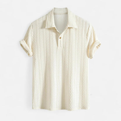 Men's Vertical Pattern Open Placket Shirt