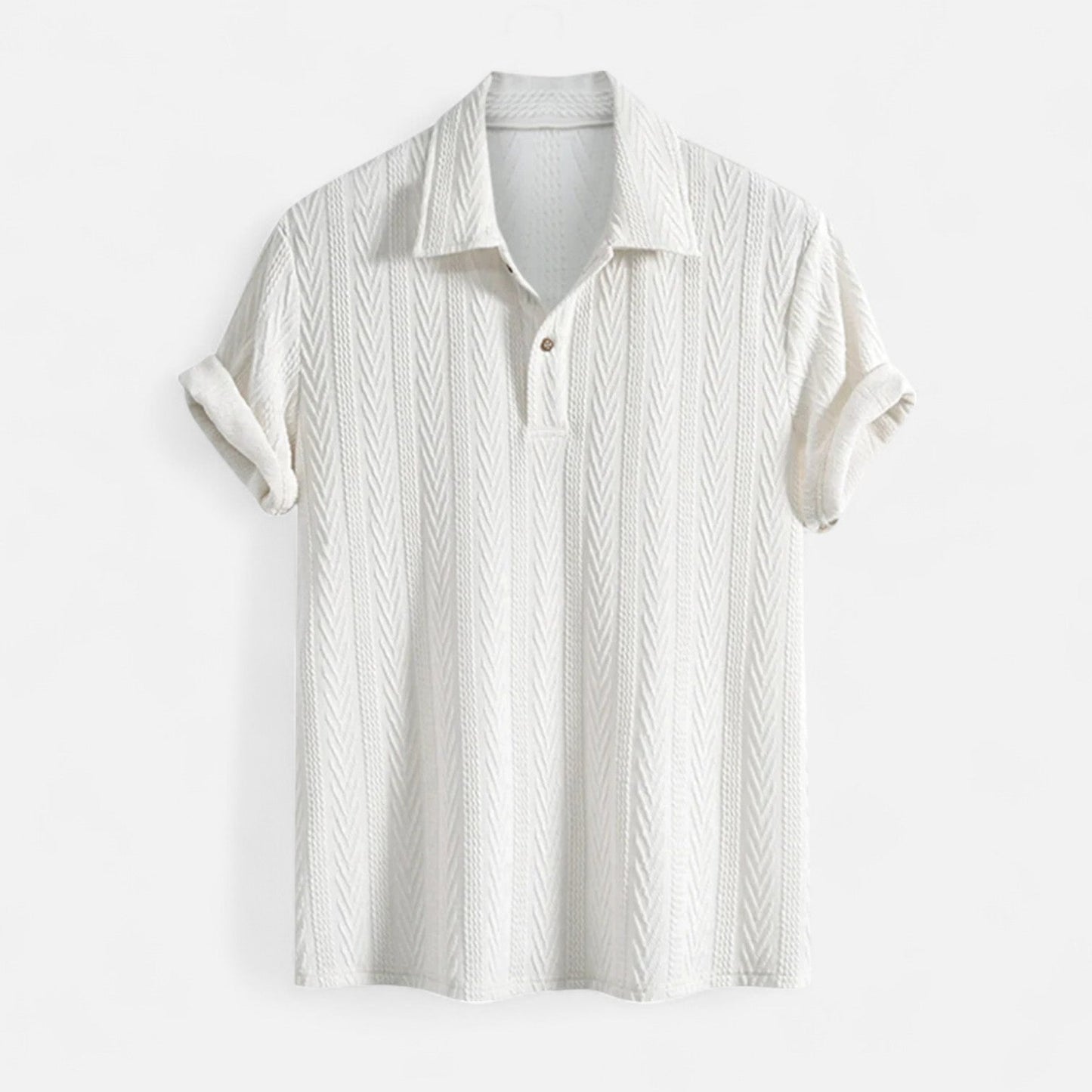 Men's Vertical Pattern Open Placket Shirt