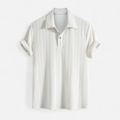 Men's Vertical Pattern Open Placket Shirt