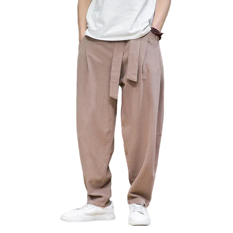 Men's Waist Tie Trousers