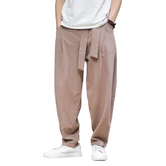 Men's Waist Tie Trousers