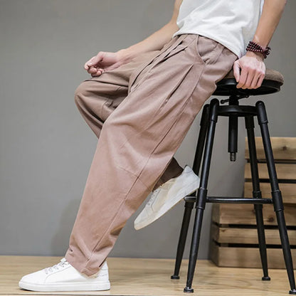 Men's Waist Tie Trousers