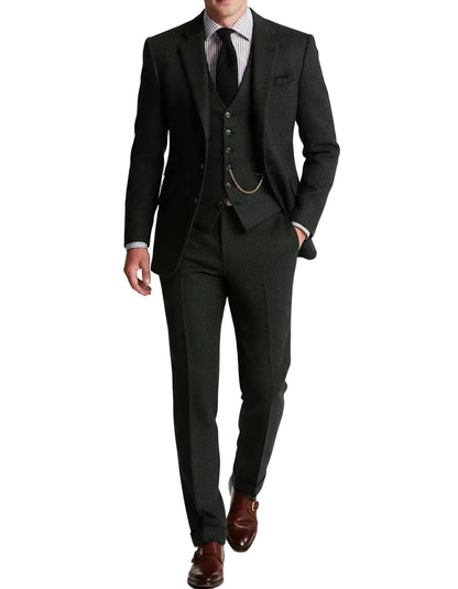 Men's Waistcoat Suit Set