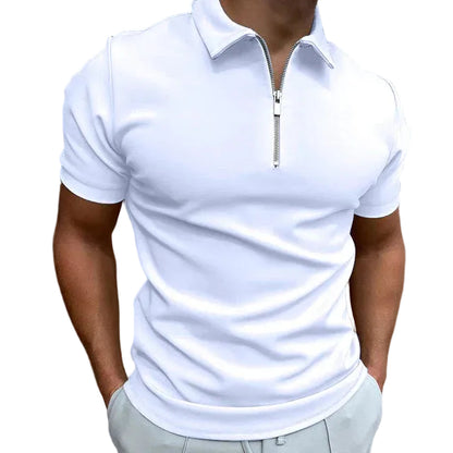 Men's Zip-Neck Polo Shirt