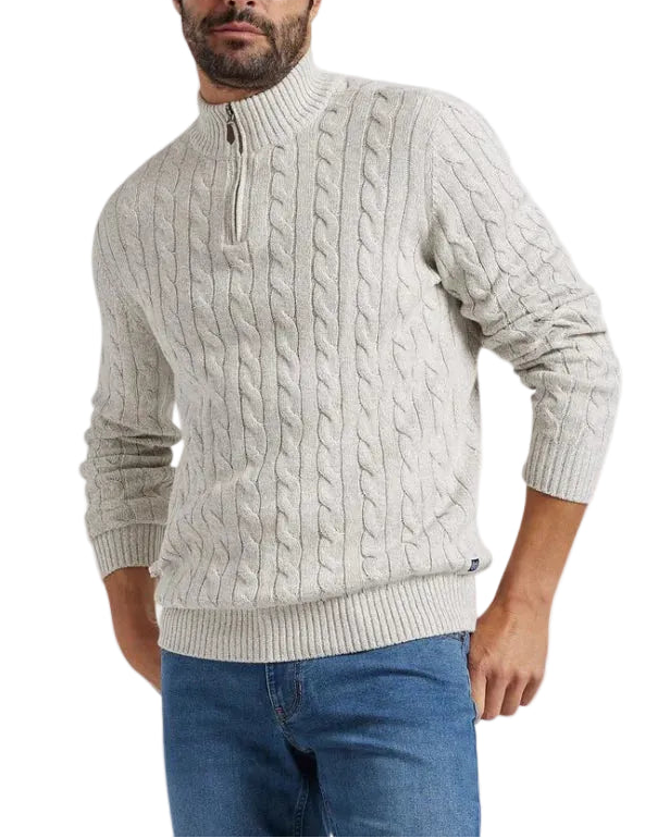 Men's Zip Neck Sweater