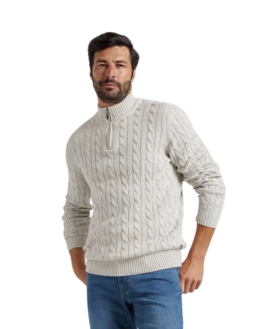 Men's Zip Neck Sweater