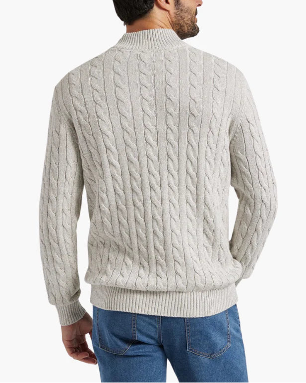 Men's Zip Neck Sweater