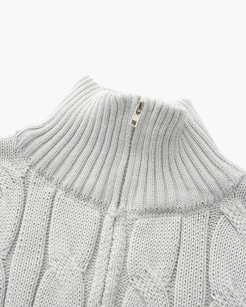 Men's Zip Neck Sweater