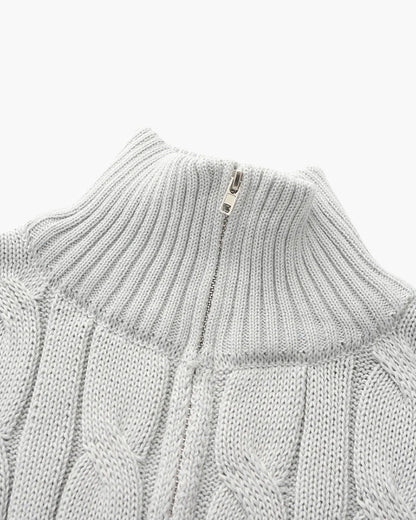 Men's Zip Neck Sweater