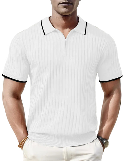 Men's Zip Polo Shirt