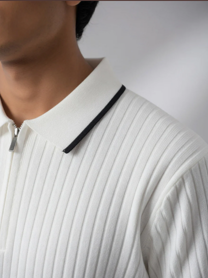 Men's Zip Polo Shirt