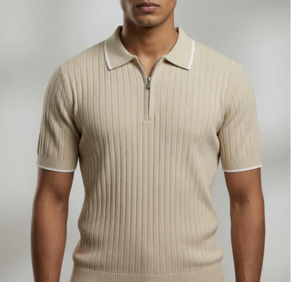 Men's Zip Polo Shirt