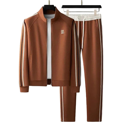 Men's Zip-Up Tracksuit Set