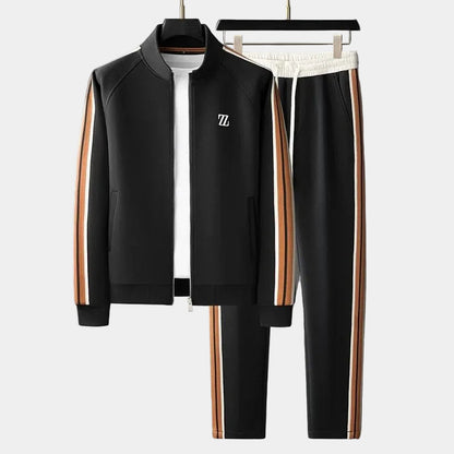 Men's Zip-Up Tracksuit Set