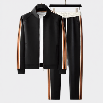 Men's Zip-Up Tracksuit Set